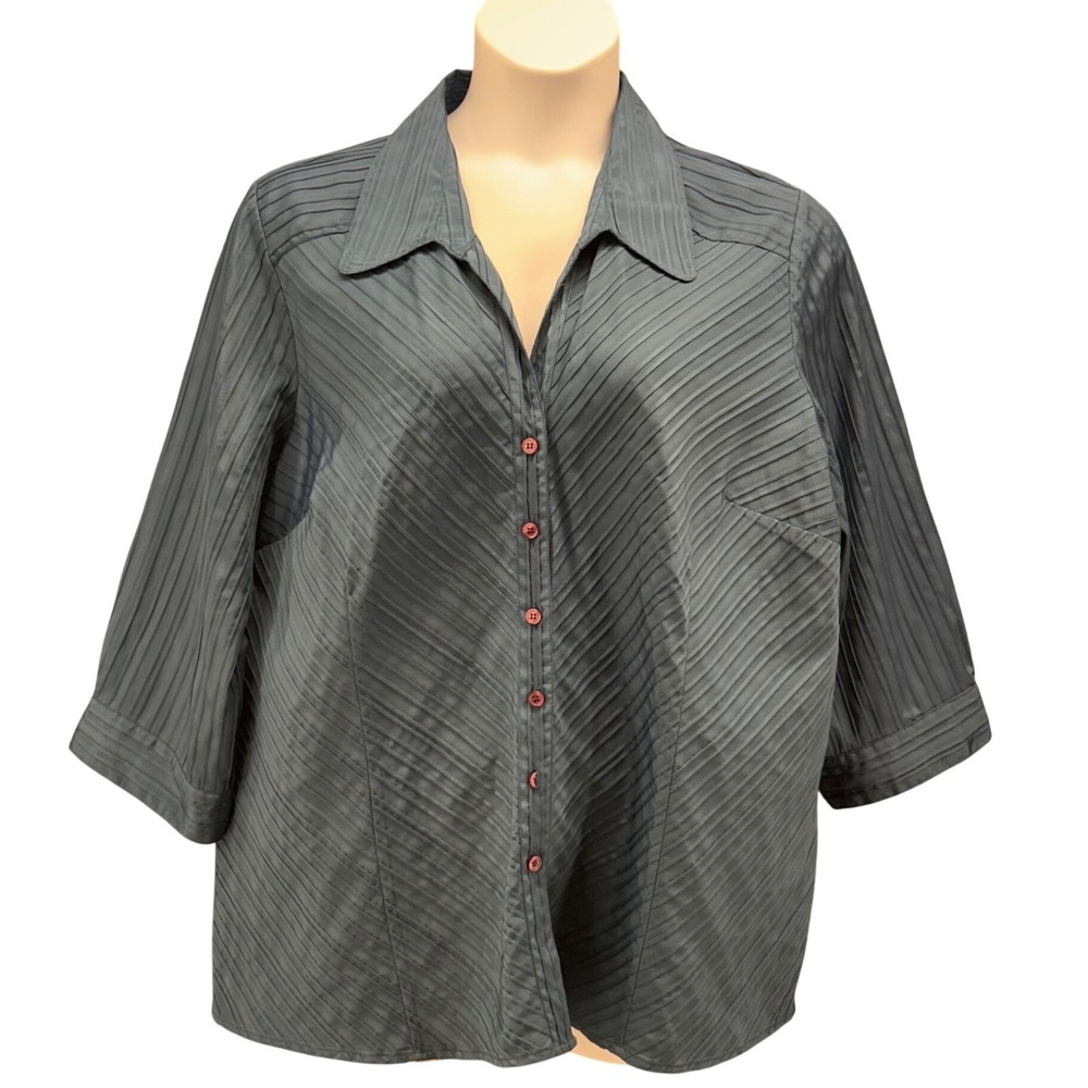 Studio 1940 Button Up Shirt Teal‎ 22